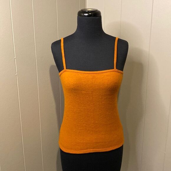 NEW Elan Smal Tank Spaghetti Strap Burnt Orange Soft Polyester/rayon/spandex - Picture 1 of 6